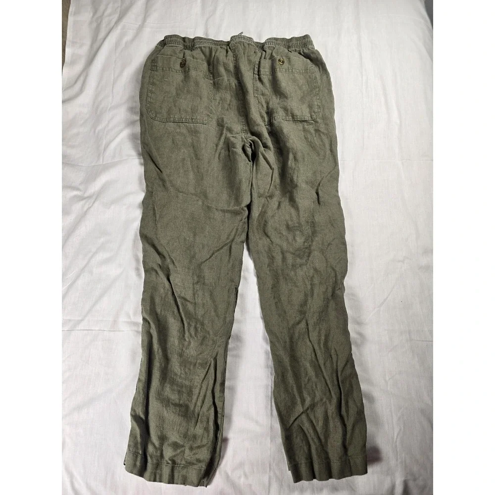 Quince Pants Mens XL Green Linen Drawstring Beach Jogger Relaxed Fit Casual